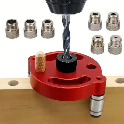 Self-Aligning Dowel Jig for Fast, Accurate Wood Joinery – Red 🔴