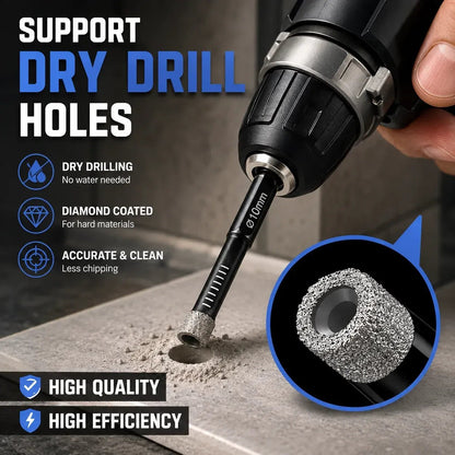 💎 6-Piece Diamond Drill Bit Set – For Tile, Glass & Stone
