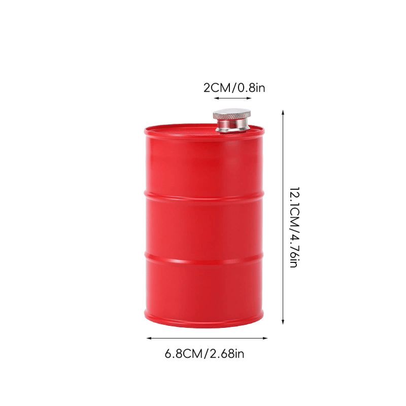 🛢️🥃 Portable Barrel-Style Whisky Flagon – Leak-Proof Storage for Camping & Travel