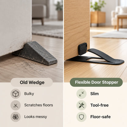 Slide, Grip & Protect Flexible Non-Slip Door Stopper 🚪✨