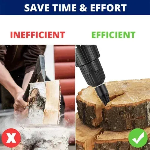 ⚡ Heavy-Duty Firewood Log Splitting Drill Bit, 1.25 in (32 mm)