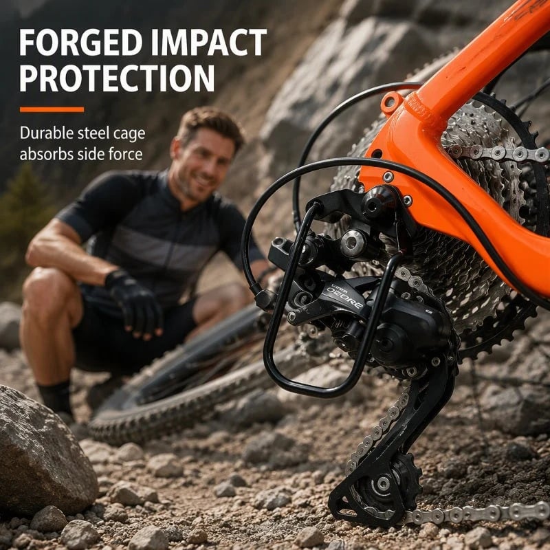 Mountain Bike Derailleur Guard 🚲 – Protective Rear Gear Bracket | Special Sale