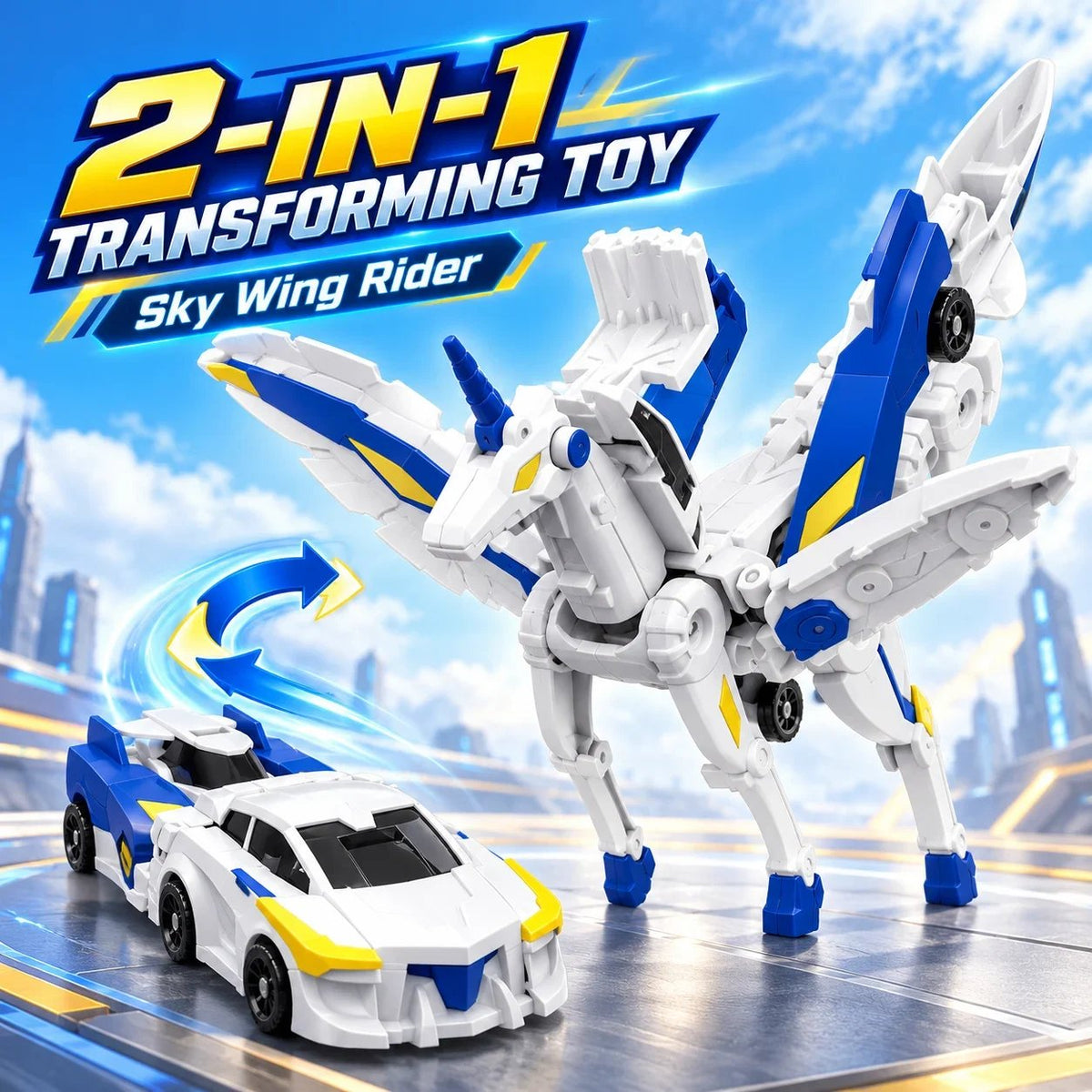 🦖 Transforming Dinosaur Car Toy – 2-in-1 Action Vehicle