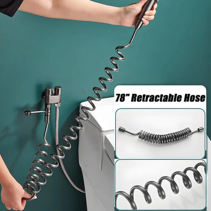 Dual-Outlet Bidet Control Valve 🚿 – 1-In, 2-Out Toilet Sprayer Adapter