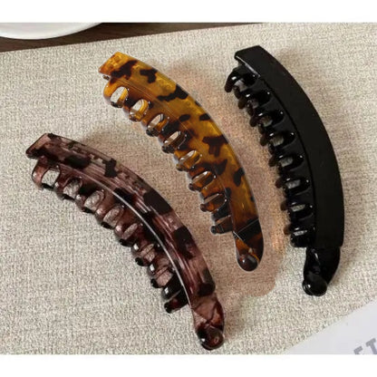 ♀️3-Piece French-Inspired Banana Hair Clip Set – Chic, Secure Updos for Women