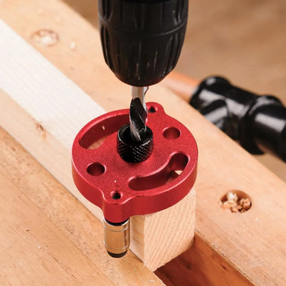 Self-Aligning Dowel Jig for Fast, Accurate Wood Joinery – Red 🔴