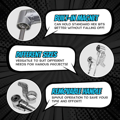 105° Angled Drill Attachment 🔧 – Extended 5.51" Reach Adapter