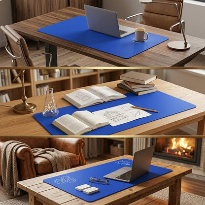 Double-Sided Blueprint Desk Pad 📐 – Creative Workspace Mat for Home & Office