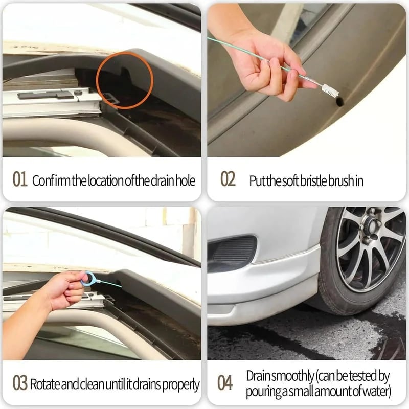 💯78-Inch Car Sunroof Drain Cleaning Tool