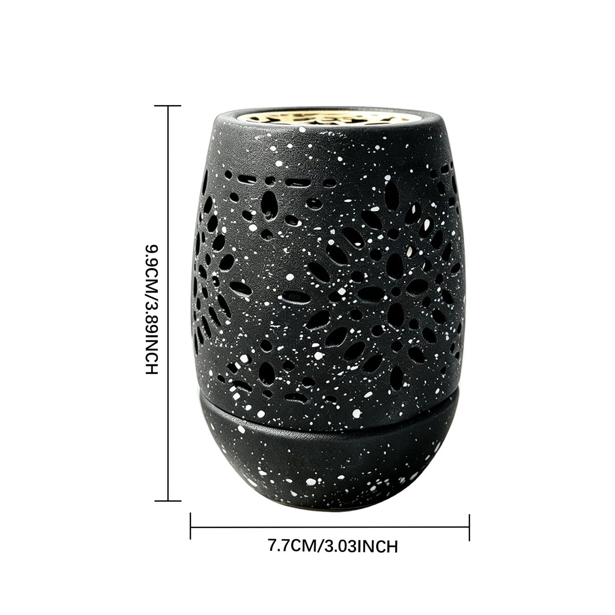 ✨Hollow‑Carved Ceramic Incense Burner Home Aromatherapy Decor