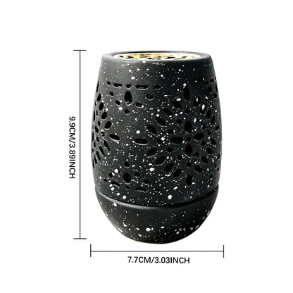 ✨Hollow‑Carved Ceramic Incense Burner Home Aromatherapy Decor