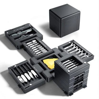 🎉3.15' Compact Transformable Precision Tool Kit – 2-in-1 Torque Handle & Modular Electronics Repair Set