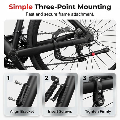 🚲 Adjustable Aluminum Bike Kickstand | Lightweight, Stable Support for Most Bicycles