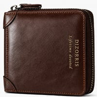 Men’s Calfskin Full-Zip Organizer for Cards, Cash & Daily Essentials 👝