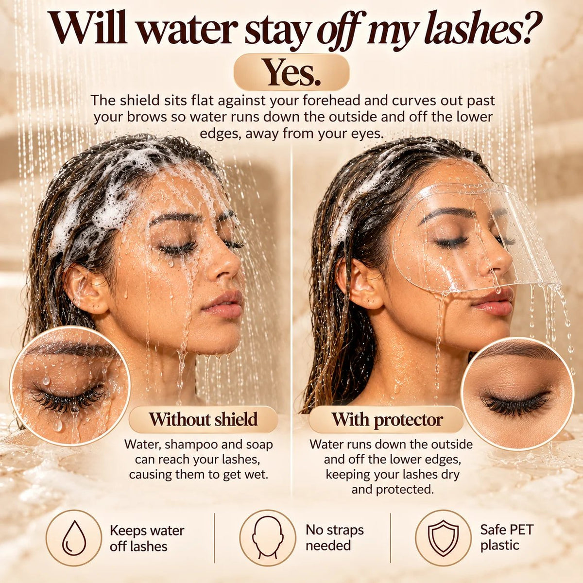 10-Pack Lash Extension Shower Shields 💕 – Reusable Waterproof Lash Covers