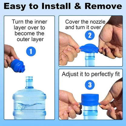 💧✨ Reusable Silicone Water Container Cap – Seal Tighter & Help Prevent Spills