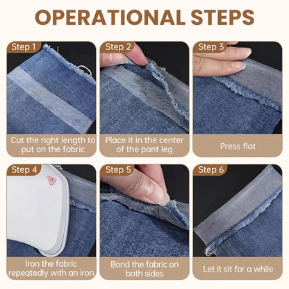 No-Sew Fabric Hemming Tape 🧵 – Quick Clothing Fixes