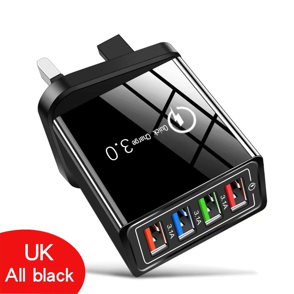 ✨Last Day 50% OFF – The Charger Big Tech Hates | 4-Port Quick Charge 3.0 + AI Performance Boost