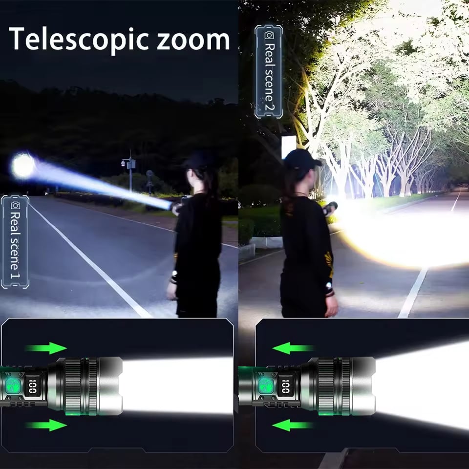 ❤️❤️❤️Top-Quality Rechargeable Flashlight with Adjustable Zoom – Your Satisfaction Is Assured.