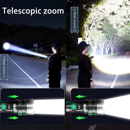 ❤️❤️❤️Top-Quality Rechargeable Flashlight with Adjustable Zoom – Your Satisfaction Is Assured.