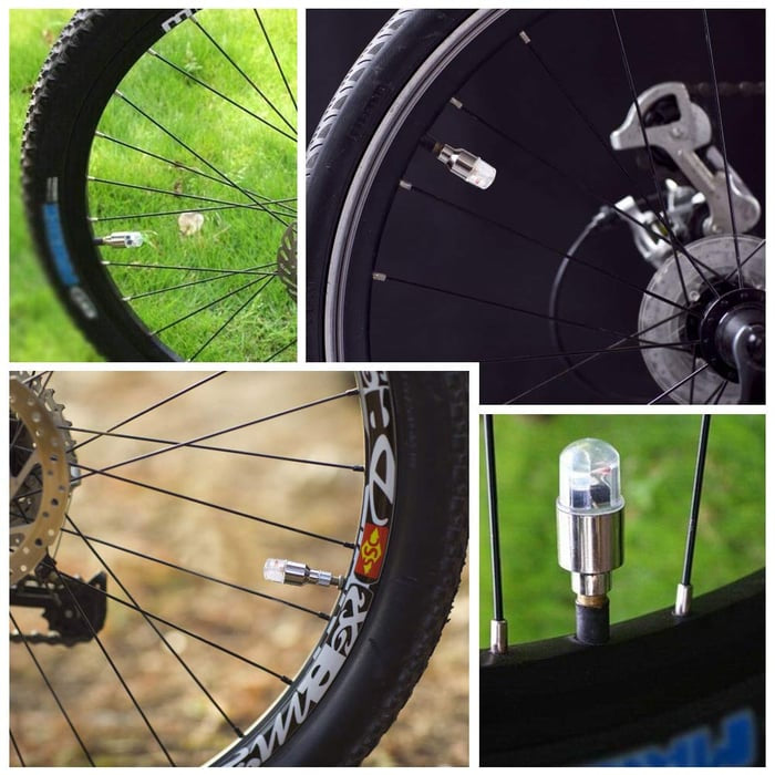 🚗💡 Waterproof LED Tire Valve Cap Lights – Light Up Your Wheels After Dark