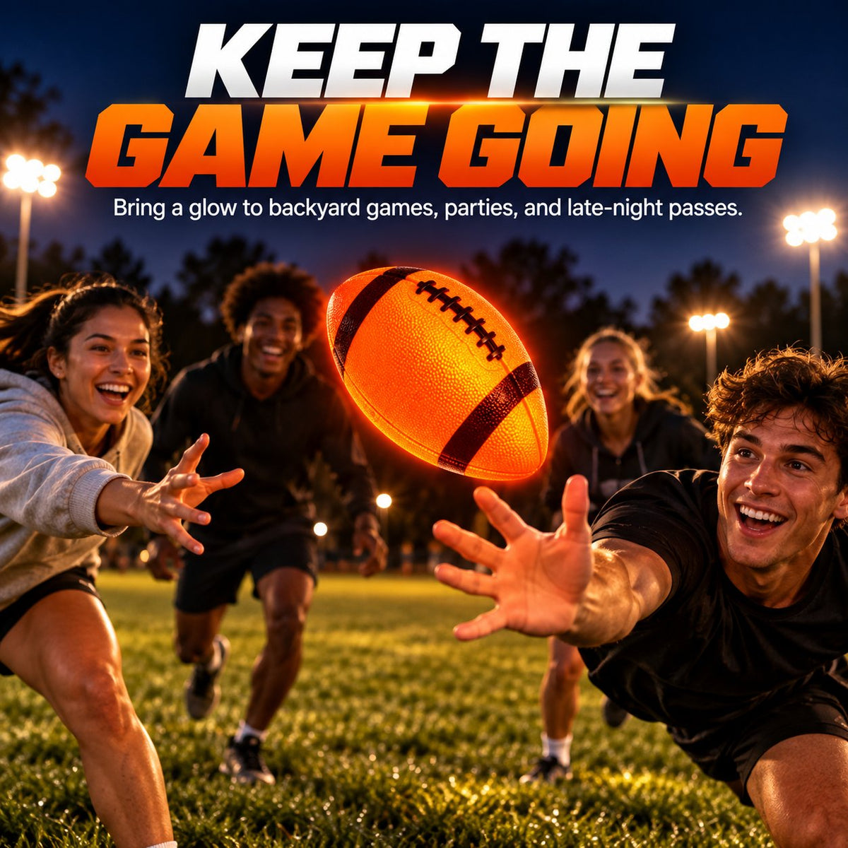 Light-Up LED Football 🏈 – Glowing Ball for Evening Play