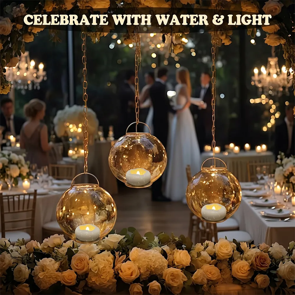 🕯️Water-Activated Flameless Floating LED Candles – Romantic Waterproof Glow for Any Occasion