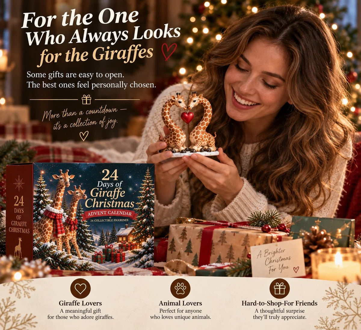 Giraffe Christmas Advent Calendar – 24 Holiday Characters