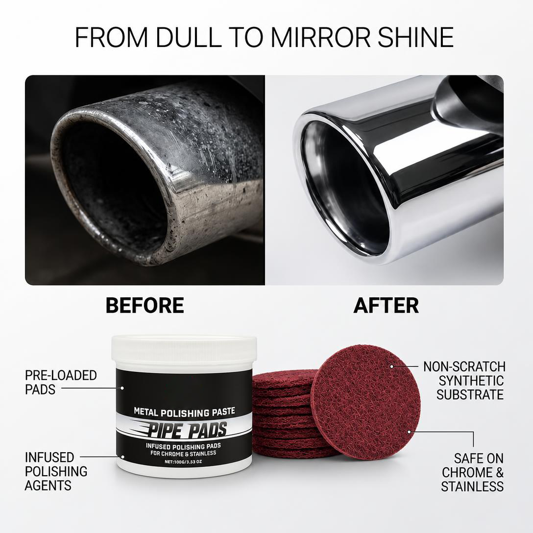 ✨ MirrorFinish Polishing Pads – Helps Reduce Scratches & Oxidation