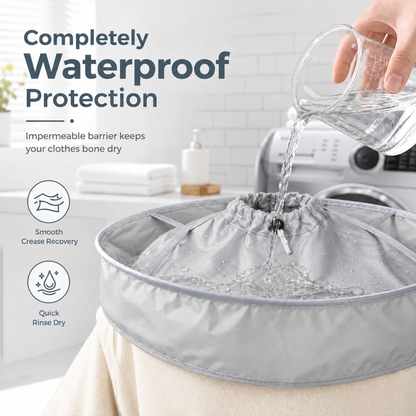 Haircutting Cape with Catcher ✂️ – Waterproof No-Mess Hair Trimming