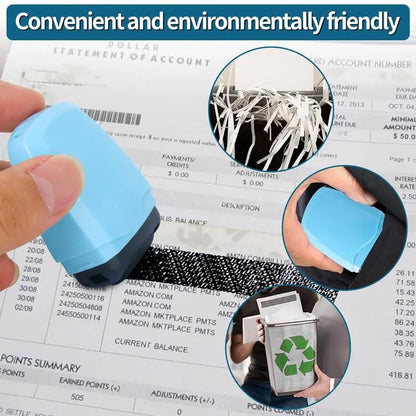 🔒🛡️ Identity Protection Roller Stamp – Hide Personal Information in Seconds
