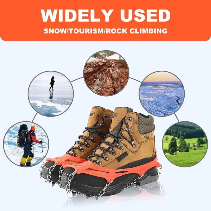 Winter Shoe Traction Cleats ❄️ – Anti-Slip Ice Grips for Snowy Walks & Hiking