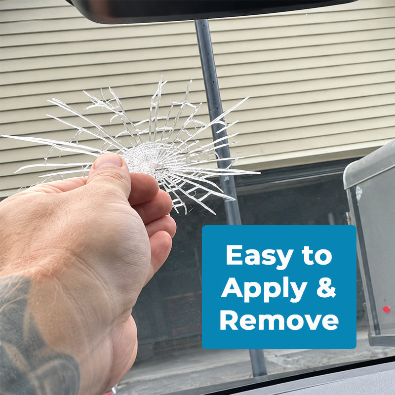 💥3D Car Window Shatter Prank Decal