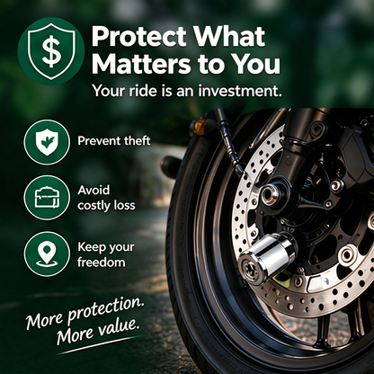 🏍️ Motorcycle Disc Brake Lock – Compact Security for Parked Bikes