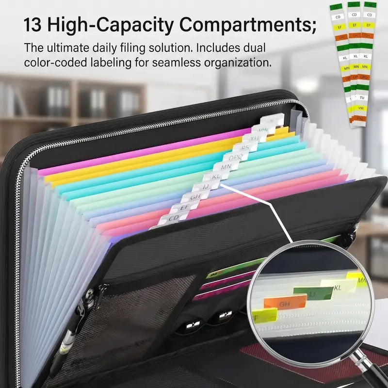🔥 Heat-Shield A4 Document Case – Spacious Organizer for Files & Valuables