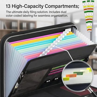 🔥 Heat-Shield A4 Document Case – Spacious Organizer for Files & Valuables