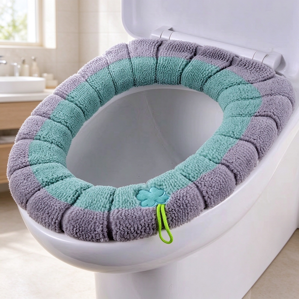🚽 Cloud-Soft Padded Toilet Seat Cover | Lightweight, Washable & Reusable Comfort Cushion