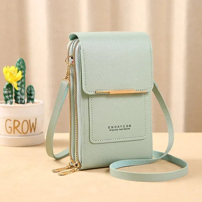💗 Light Pink Leather Anti-Theft Bag for Secure Everyday Carry 🔒