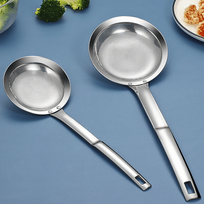 🥗 Ultra-Fine Stainless Steel Kitchen Strainer – Quick-Drain Colander for Rice, Quinoa & Produce