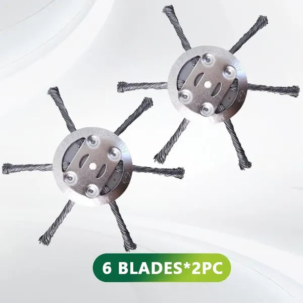 6-Inch Steel Wire Trimmer Head 🌿 – Heavy-Duty Brush Cutter