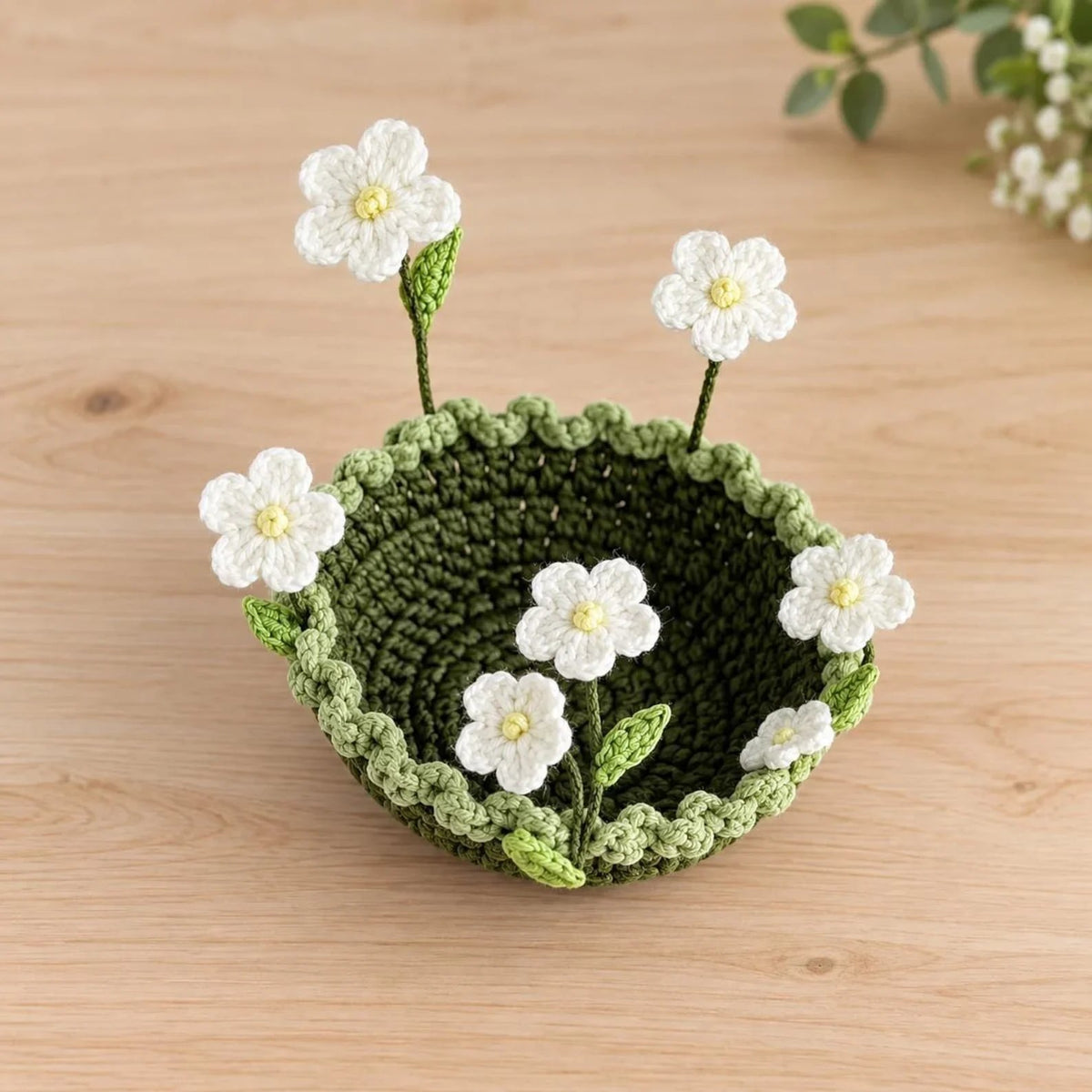 🌸 Handmade Floral Coaster – Charming Flower-Inspired Table Decor