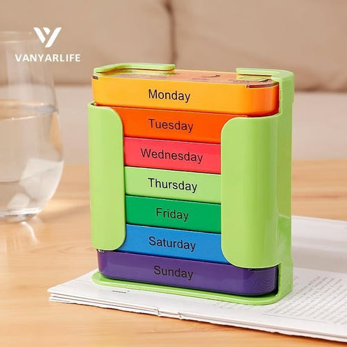 💊 Stay on Track - ✨7-Day Medication Organizer - For Effortless Health Management! 📅