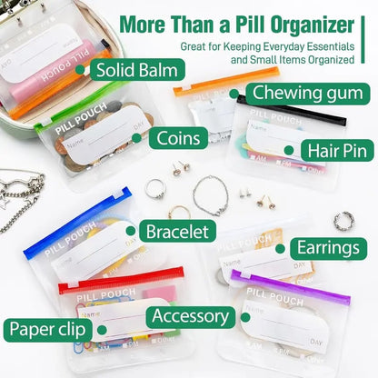 🔥Last Day 40% Off ! Crush‑Proof Waterproof Pill Pouch Set💊