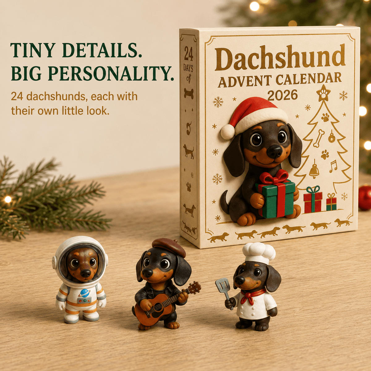 🎁2026 Dachshund Advent Calendar Blind Box💕🐶