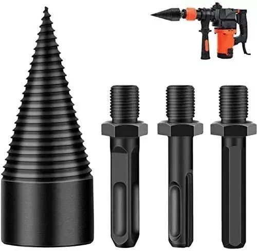⚡ Heavy-Duty Firewood Log Splitting Drill Bit, 1.25 in (32 mm)