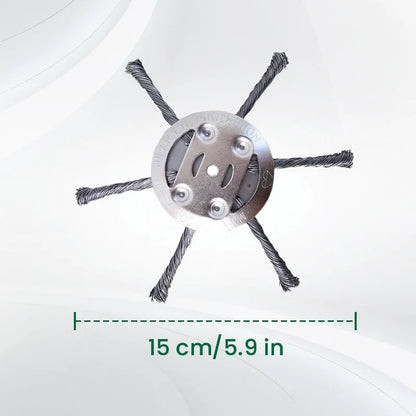 6-Inch Steel Wire Trimmer Head 🌿 – Heavy-Duty Brush Cutter
