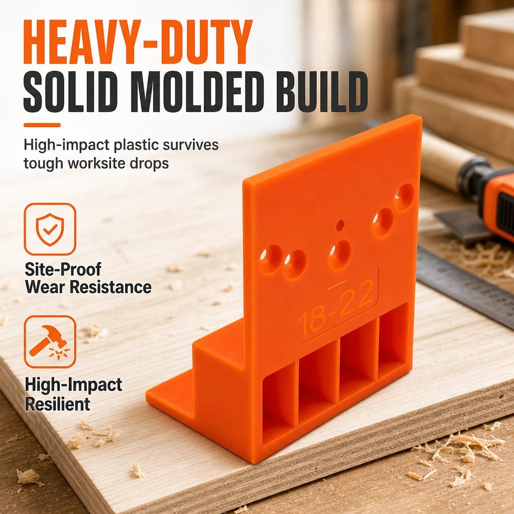 🎉📢BUY 1 GET 1 FREE !! ⏰Wardrobe Cabinet Side Filler Panel Installation Locator and Stepped Positioning Plate for Precise Hole Alignment