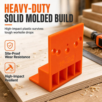 🎉📢BUY 1 GET 1 FREE !! ⏰Wardrobe Cabinet Side Filler Panel Installation Locator and Stepped Positioning Plate for Precise Hole Alignment