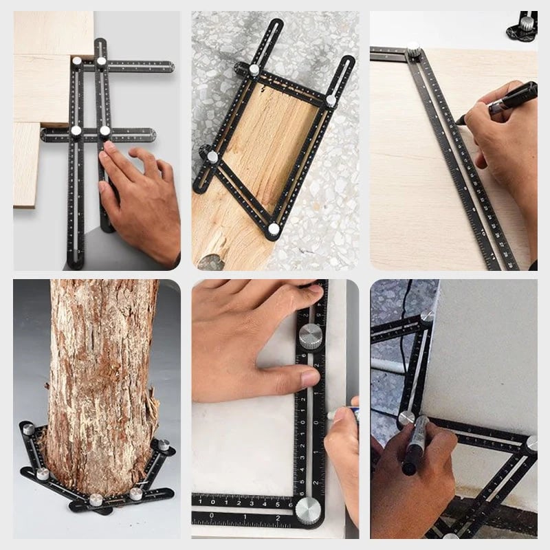 📐🔧 Multi-Angle Folding Measuring Ruler – Precise Positioning for Faster DIY Projects