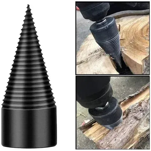 ⚡ Heavy-Duty Firewood Log Splitting Drill Bit, 1.25 in (32 mm)